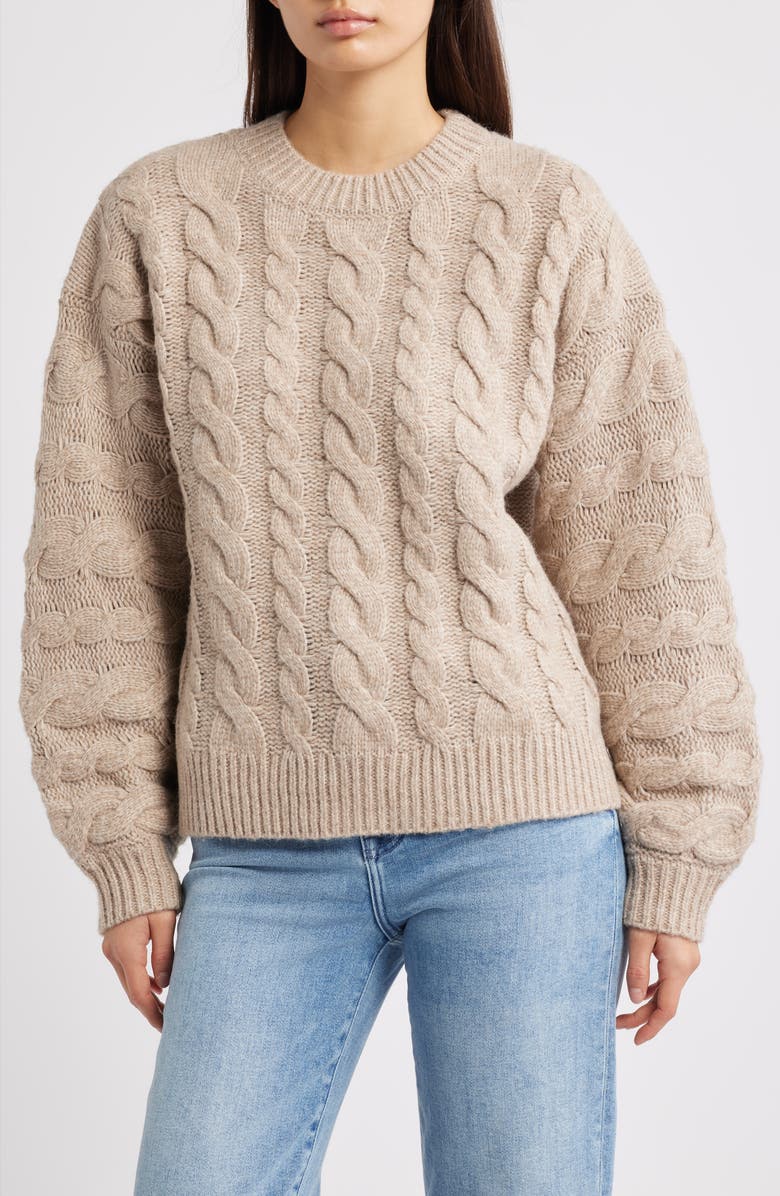 Oversize Cable Knit Sweater