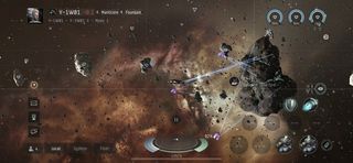 EVE Echoes battle screenshot