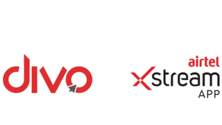 Logos of AirtelXstream and Divo Movies