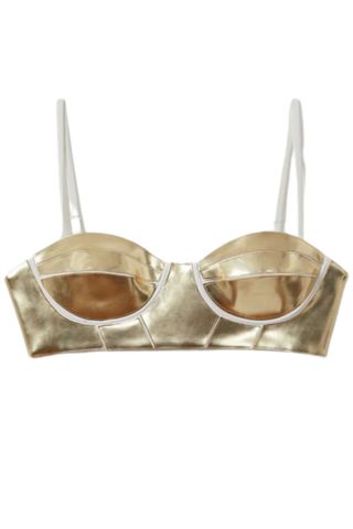 Reiss Viola Metallic Bustier