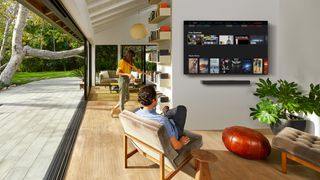 A family living room with Vizio