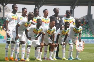 Senegal AFCON 2023 squad: The Senegal team line up for a team photo before the TotalEnergies CAF Africa Cup of Nations group stage match between Senegal and Gambia at Charles Konan Banny Stadium on January 15, 2024 in Yamoussoukro, Ivory Coast. (Photo by MB Media/Getty Images)