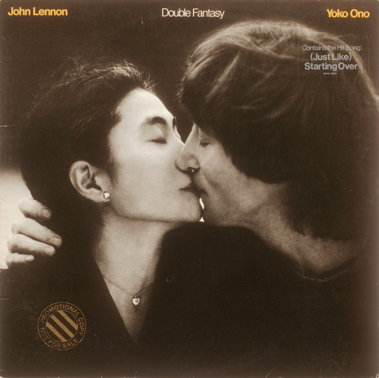 Album cover for John Lennon and Yoko Ono's record &amp;quot;Double Fantasy&amp;quot; which was released on November 17, 1980