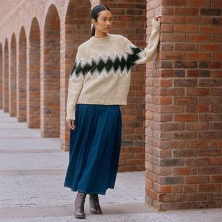 Argyle Wool Jumper