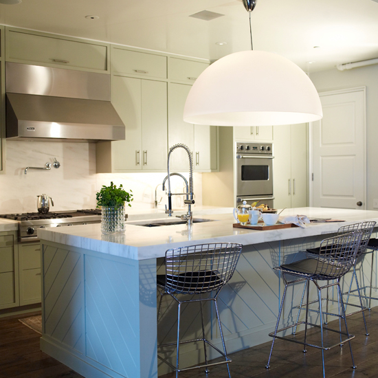 kitchen with white cabinet and white worktop