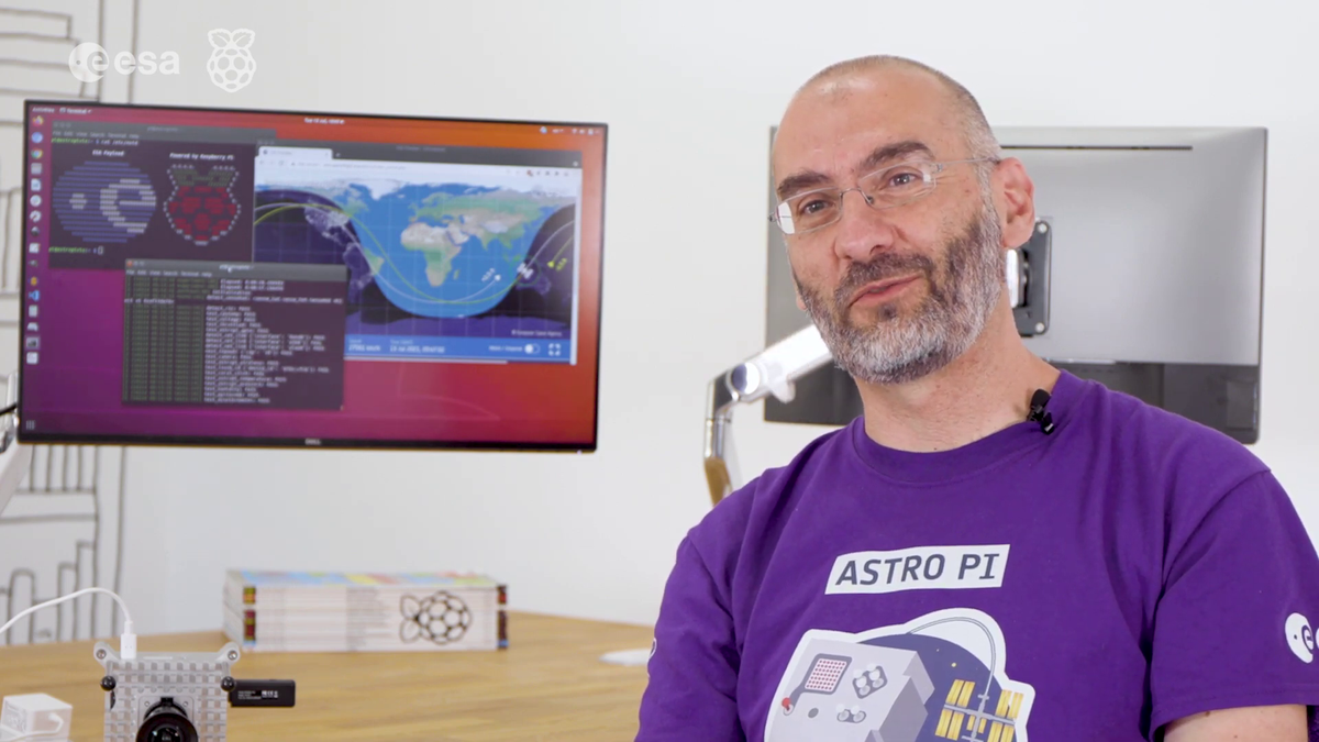 Screenshots from Raspberry Pi Foundation's AstroPi video