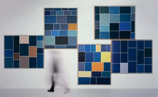 5 blue block artworks