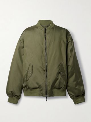 Reversible Quilted Shell Bomber Jacket