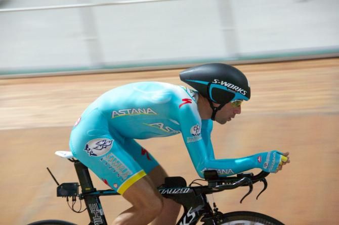 A side on view of Nibali's original position