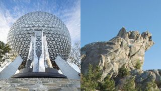 Epcot Spaceship Earth/Grizzly Peak at Disney California Adventure