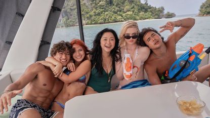 Gavin Casalegno as "Greg", Tommie Rose as "Adrienne", Lana Condor as "Max", Kathryn Newton as "Sara" and Nico Hiraga as &ldquo;James&rdquo; in "The Devil's Mouth" on Prime Video