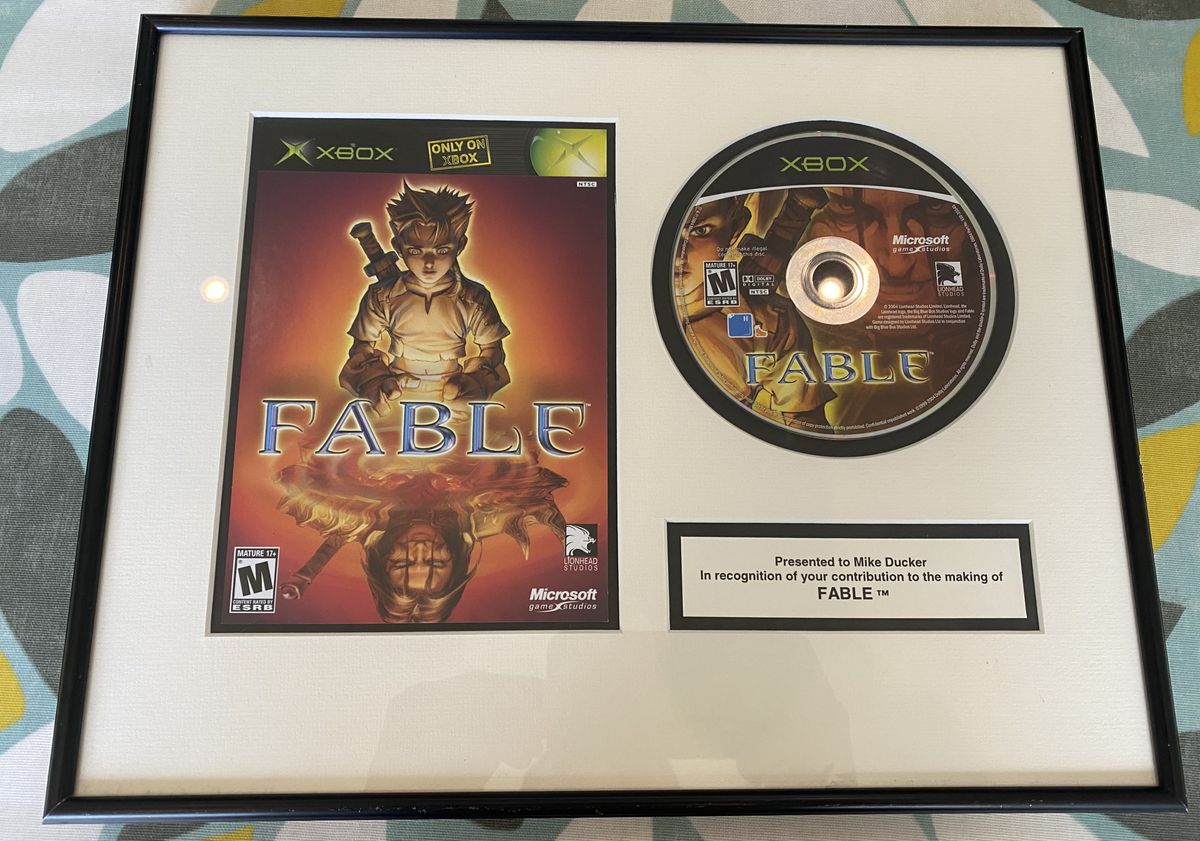 Former Fable dev reunited with commemorative plaque he lost 12 years ago thanks to a random eBay auction