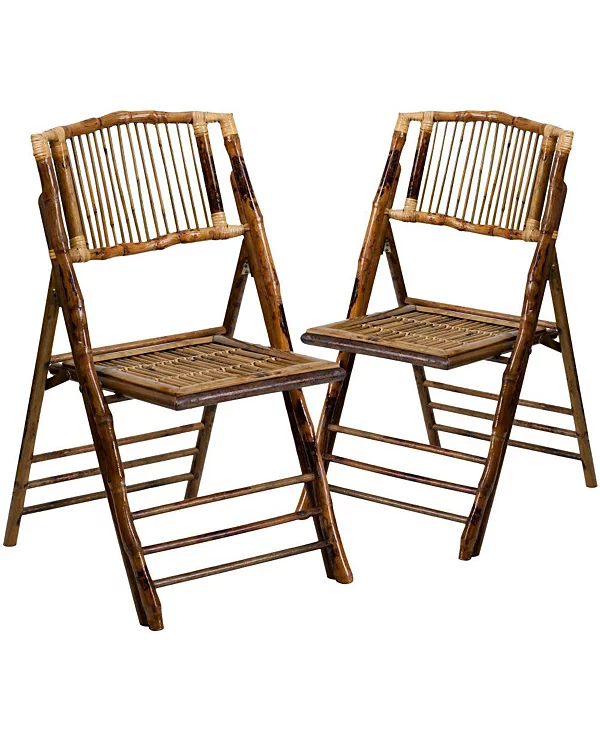 Bamboo folding chairs