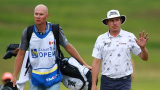 Geno Bonnalie and Joel Dahmen during the RBC Canadian Open