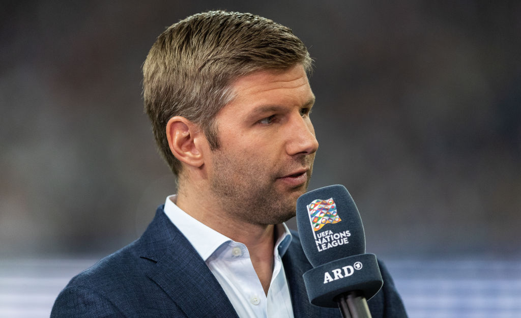 Thomas Hitzlsperger working as a pundit