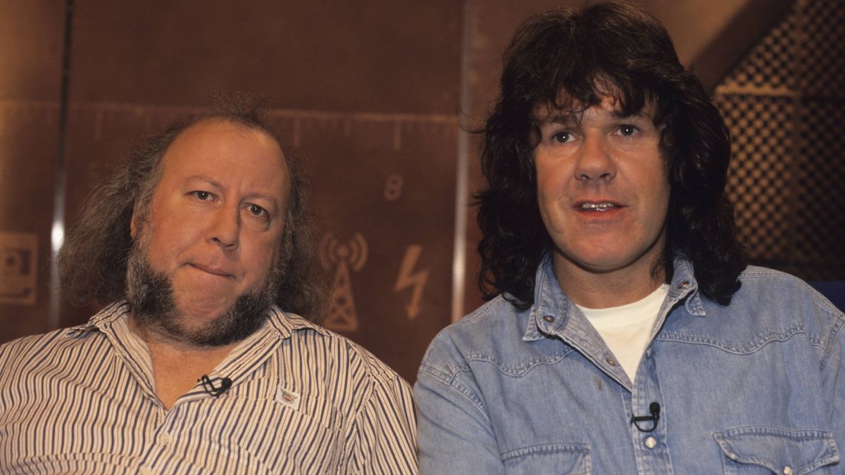 Photo of Gary MOORE and Peter GREEN, Peter Green &amp; Gary Moore, 1996