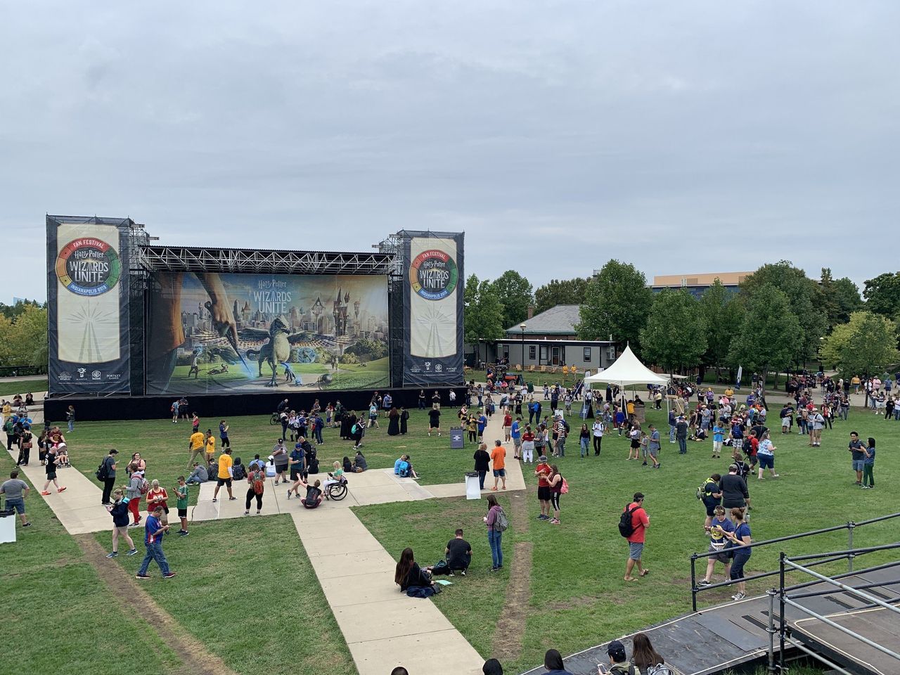 HPWU Fan Festival concert stage