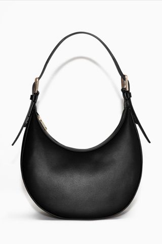 Best Crescent Shaped Bags: Cos Mini Leather Crescent Bag 