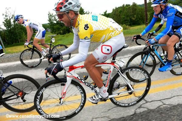 Race leader, Francisco Mancebo (Competitive Cyclist Racing Team)