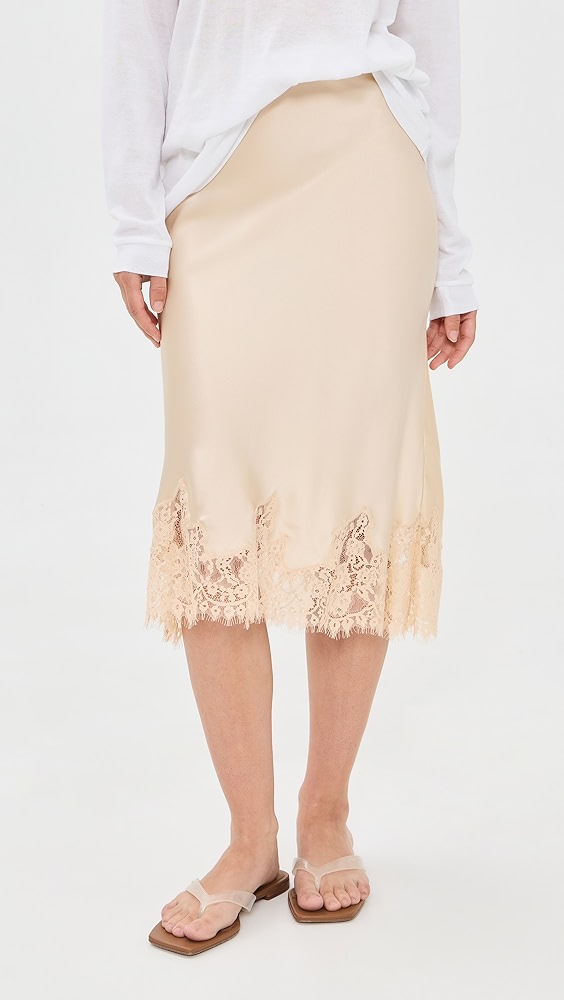 Reformation Petites Carolina Silk Skirt