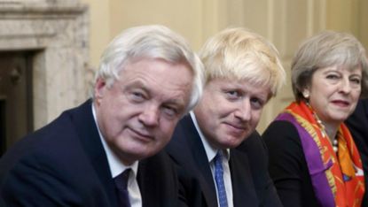 David Davis, Boris Johnson and Theresa May