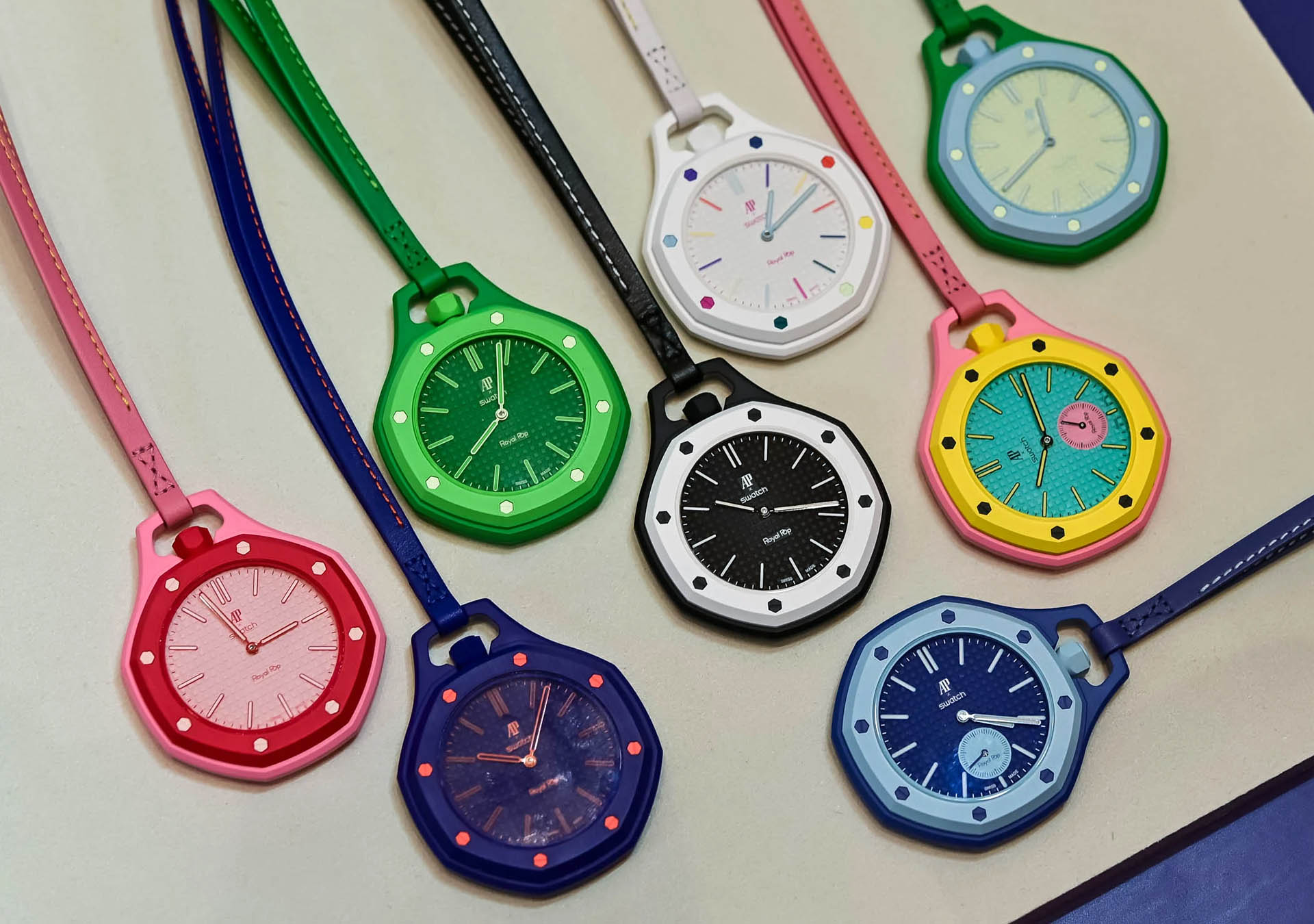 A photo of the Royal Pop Collection of watches.