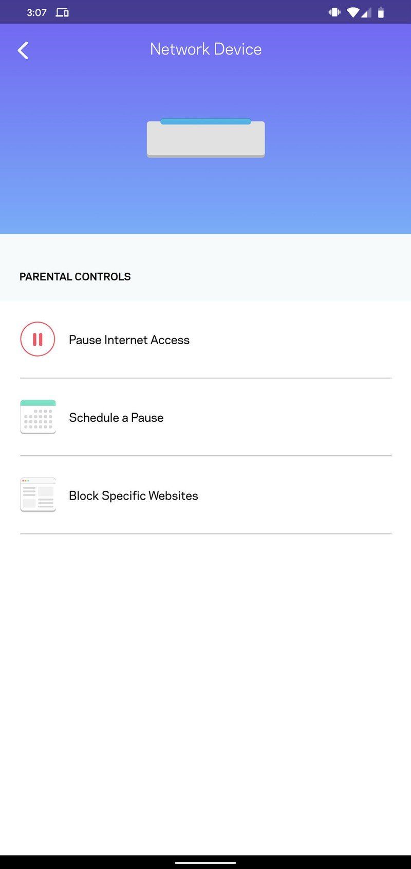 Linksys App Parental Controls