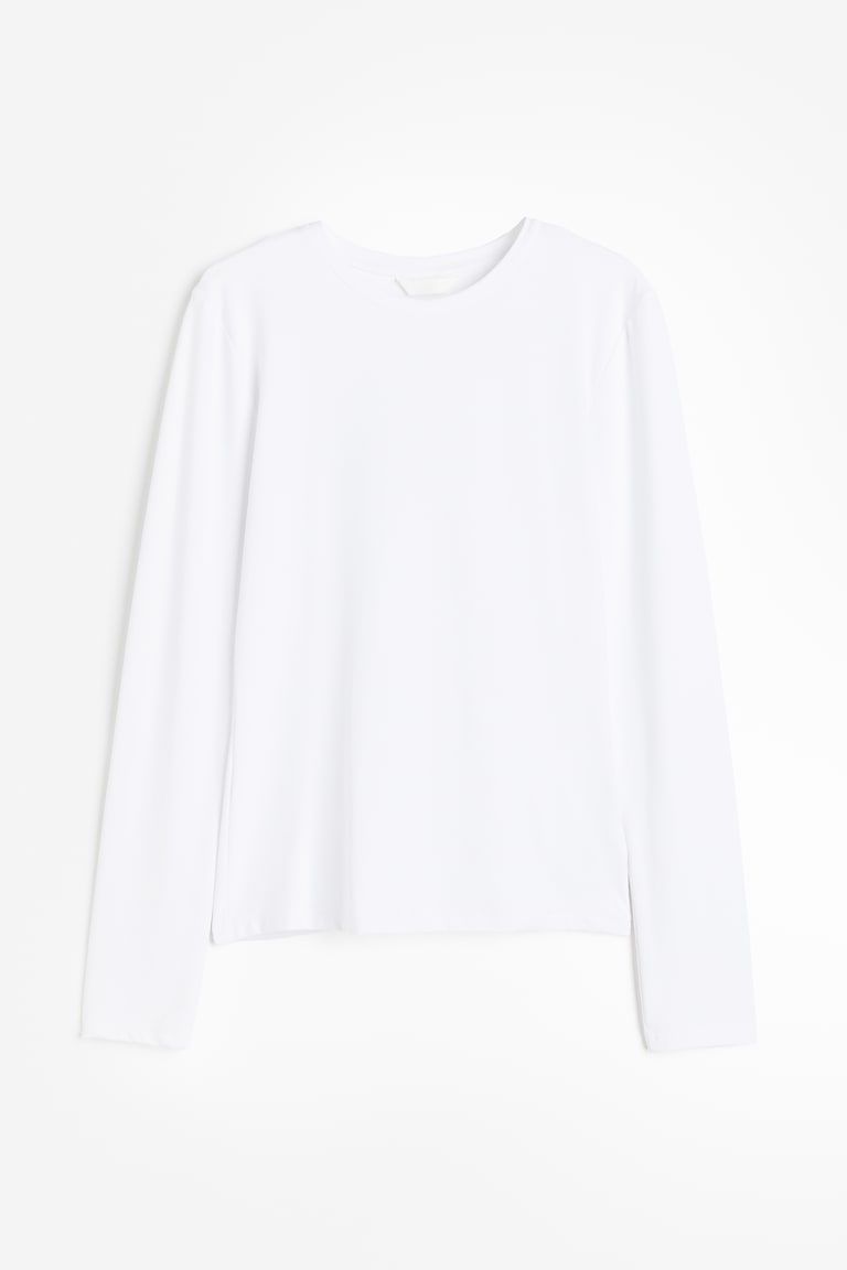 Long-Sleeved Microfibre Top