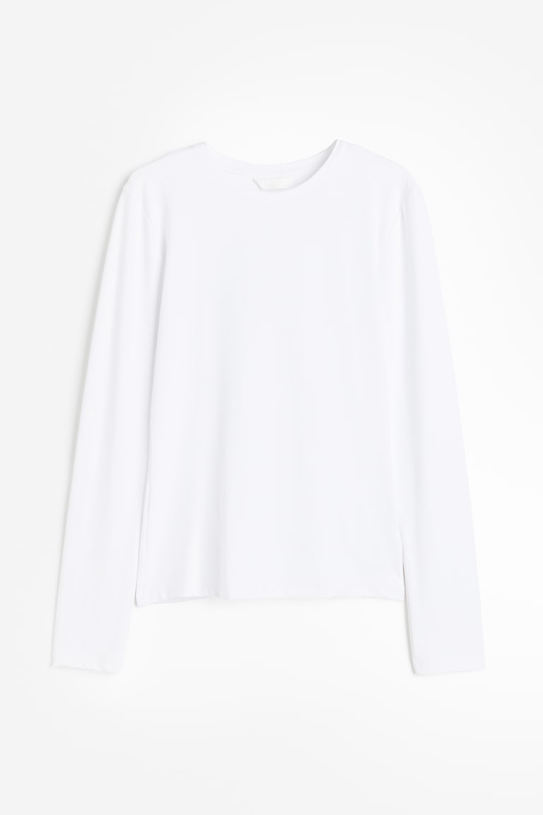 Long-Sleeved Microfibre Top