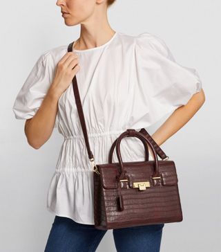 Womens Harrods Brown Mini Battersea Shoulder Bag | Harrods Uk