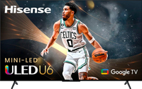 Hisense 75-Inch U6 Series 4K Google TV: $1,199.99 $649.99 at Best Buy