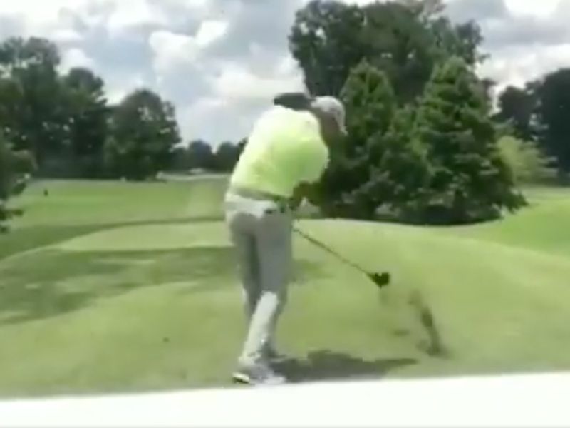 Sergio Garcia Damages Tee Box