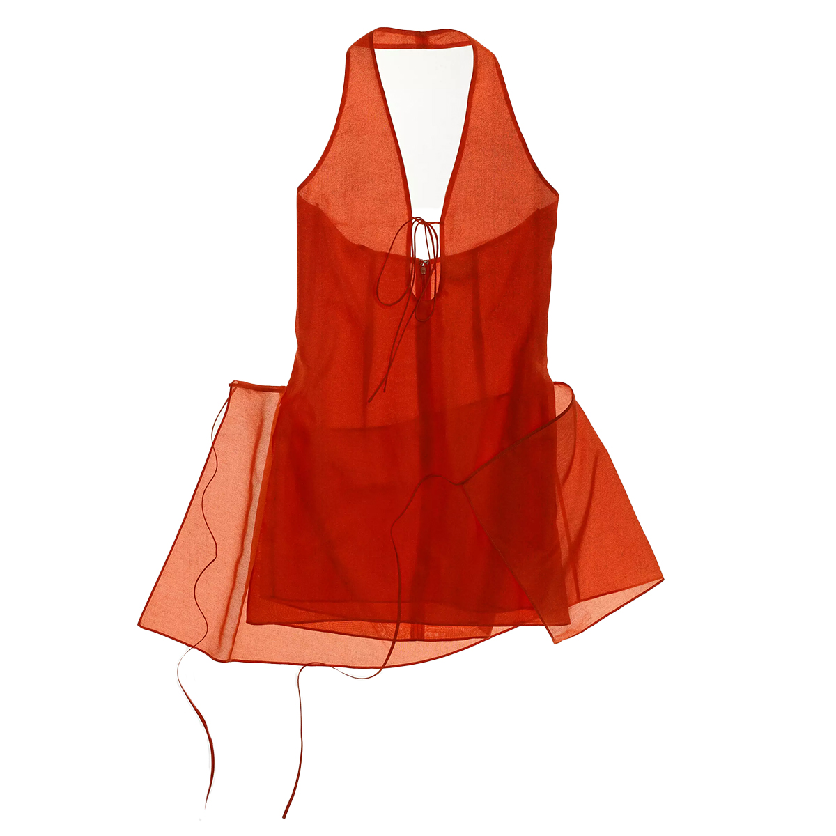 Mango x ECKHAUS LATTA, Silk Overlay Dress With Bows