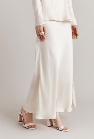 Jannae Satin Maxi Slip Skirt