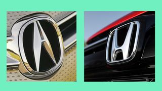 Honda logo and Acura logo