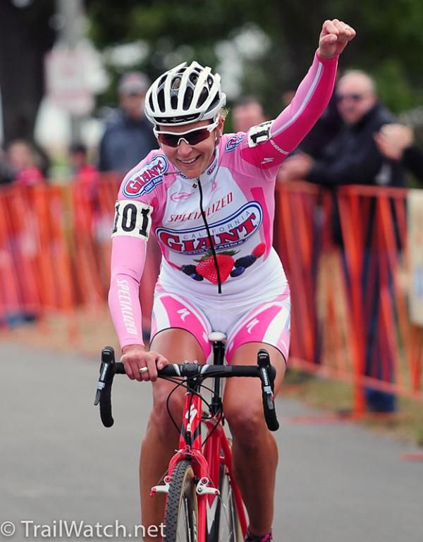 Meredith Miller (California Giant Berry) taking the Gloucester victory.