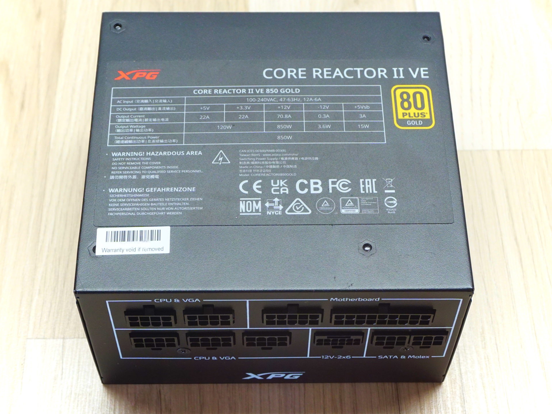 XPG Core Reactor II VE 850W