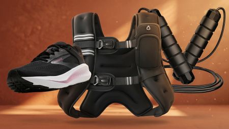A selection of home gym essentials.