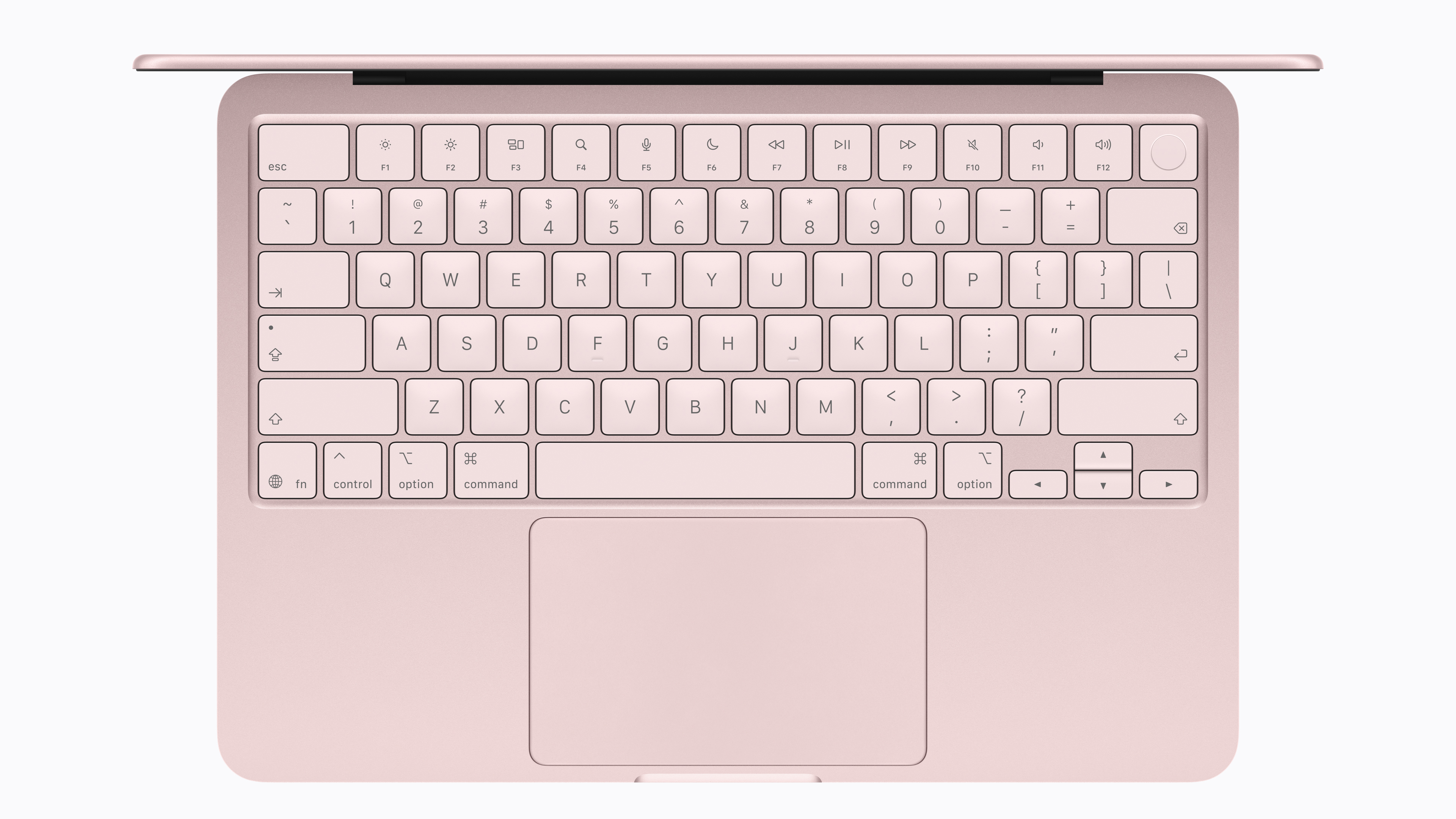 Apple MacBook Neo keyboard and trackpad