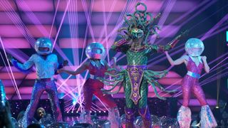 Medusa performs during ABBA Night on The Masked Singer