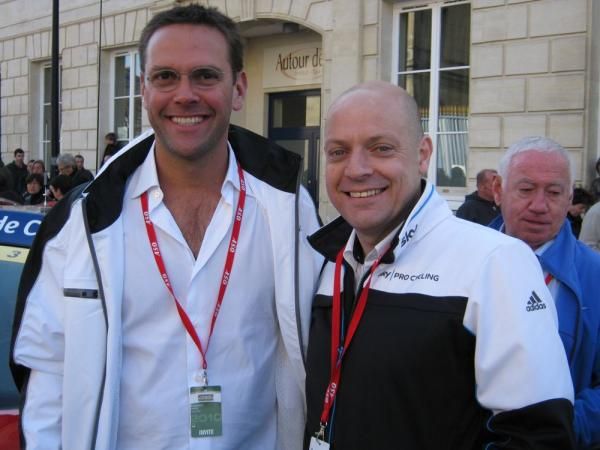James Murdoch and Brailsford traveled as guests with Bernard Hinault