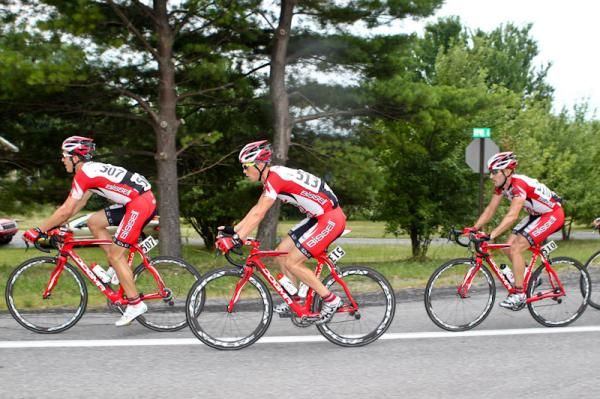 Bissell stayed near the front to watch what was happening up the road.