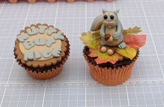 Squirrel cupcakes