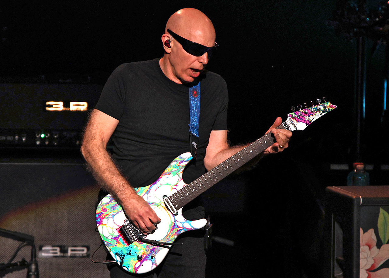 Joe Satriani of SatchVai Band performs at Meridian Hall on May 13, 2026 in Toronto, Ontario.