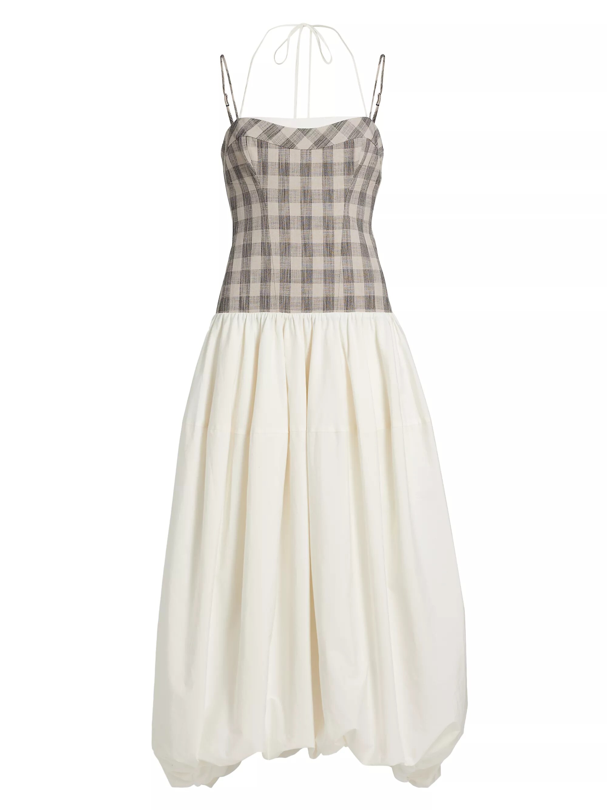 Pfeiffer Checked Bustier Midi-Dress
