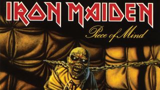 Cover art for Iron Maiden's rare Piece of Mind album