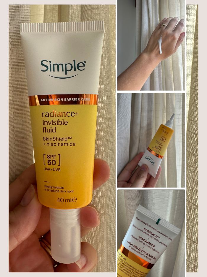 Шеннон Лоулор использует Simple Invisible UV Fluid SPF50