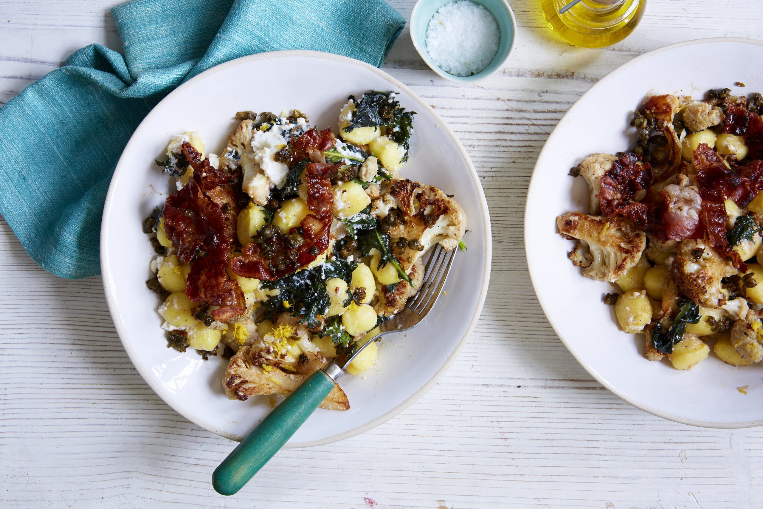 Cauliflower gnocchi with pancetta and ricotta recipe