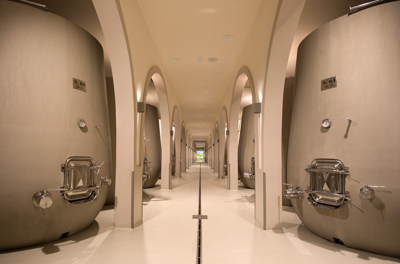 Dievole Novecento Cement Tanks Cellar