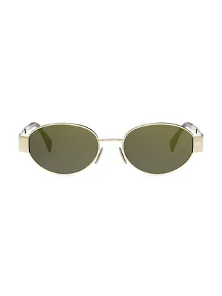 Triomphe 54mm Oval Sunglasses